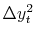  \Delta y_{t}^{2}