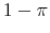  1-\pi