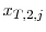 x_{T,2,j}