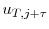  u_{T,j+\tau}