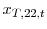  x_{T,22,t}