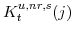  K^{u,nr,s}_{t}(j)