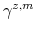  \gamma^{z,m}
