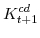 \displaystyle K^{cd}_{t+1} 