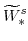 \displaystyle \widetilde{W}^{s}_{\ast} 