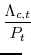 \displaystyle \frac{\Lambda_{c,t}}{P_{t}} \!\!\!\!