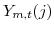  Y_{m,t}(j)