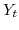  Y_{t}