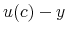  u(c)-y