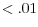 <.01