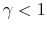  \gamma<1