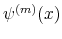  \psi^{(m)}(x)