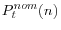 P_t^{nom} (n)