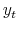  y_{t}