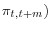 \pi _{t,t+m} )