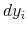 \displaystyle dy_i