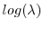  log(\lambda)