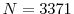  N=3371