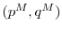  (p^M,q^M)