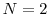  N=2