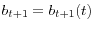  b_{t+1}=b_{t+1}(t)