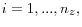  i=1,...,n_{z},