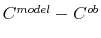 C^{model} -C^{ob}