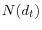 $ N(d_t)$