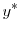 \displaystyle y^{\ast}