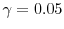  \gamma = 0.05