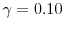  \gamma = 0.10
