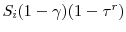  S_i(1-\gamma)(1-\tau^r)