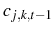  c_{j,k,t-1}