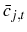  \bar{c}_{j,t}