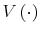 V\left( \cdot\right) 