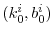  % (k_{0}^{i},b_{0}^{i})