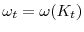  \omega_{t}=\omega(K_{t})