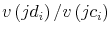  v\left( jd_{i}\right) /v\left( jc_{i}\right) 