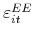  % \varepsilon _{it}^{EE}
