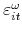  % \varepsilon _{it}^{\omega }