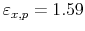  \varepsilon_{x,p}=1.59