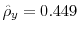  \hat{\rho }_{y}=0.449