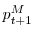 \displaystyle p_{t+1}^{M}