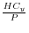 \frac{HC_y }{P}