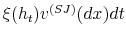  \xi(h_{t})v^{(SJ)}(dx)dt