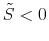\displaystyle \tilde{S}<0
