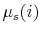  \mu _{s}(i)