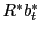 $ R^{\ast} b_{t}^{\ast}$