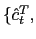 $ \{\hat{c}_{t} ^{T},$