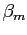 $ \beta_{m} $